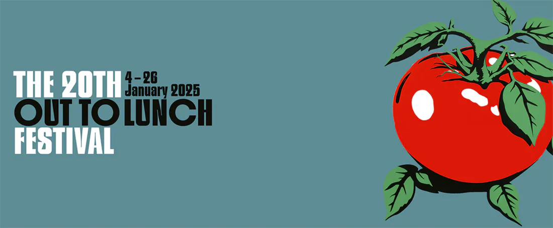 Image shows Out to Lunch poster