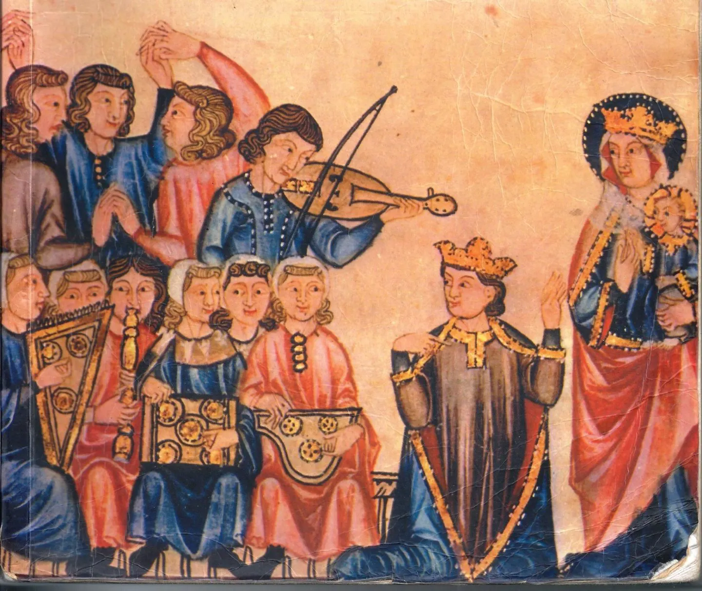 King Alfonso instructs musicians to play for Mary and Jesus, from the Cantigas de Santa Maria