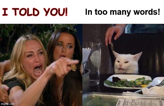Woman screaming at cat