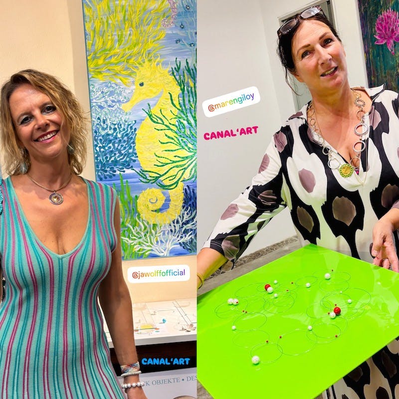 CANAL'ART Ausstellung mit JaWolff & Maren Giloy im Rayaworx, Porta Murada 2, Santanyí
