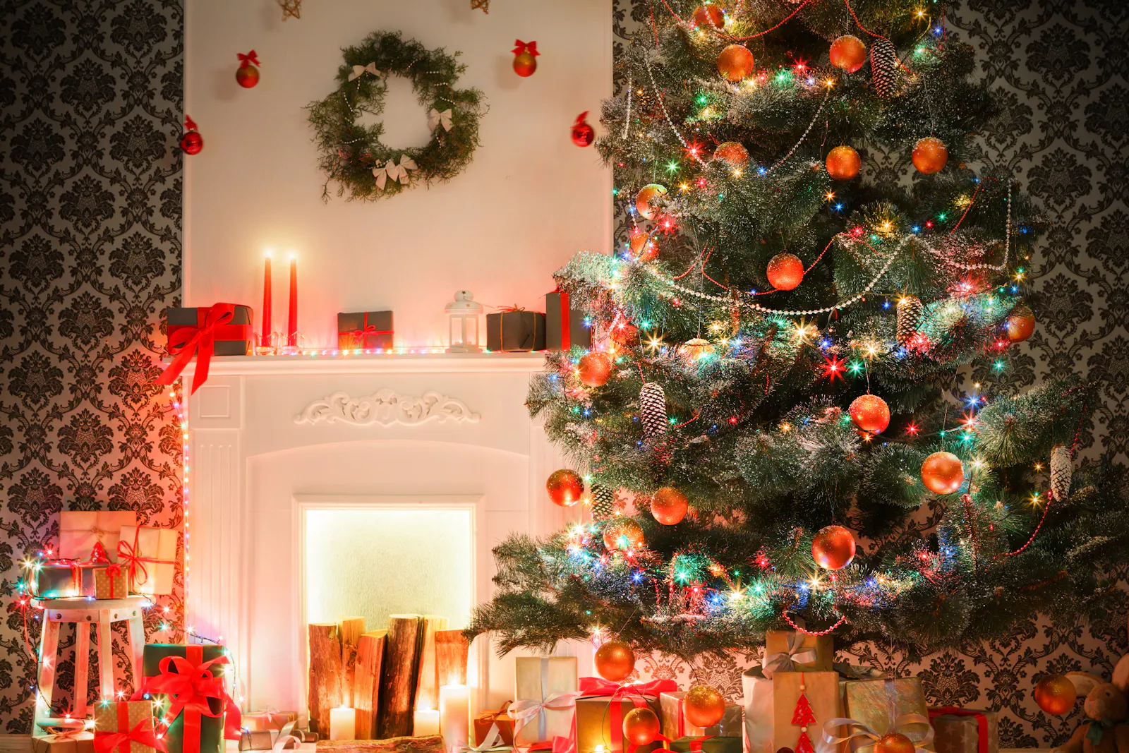 Geschmückter Weihnachtsbaum
