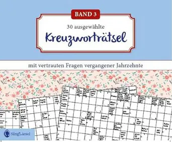 Kreuzworträtsel für die Seniorenbetreuung