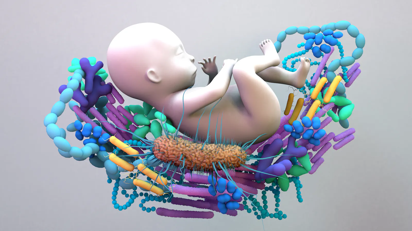 Wir erwerben unser erstes Mikrobiom schon als Baby. (Quelle Shutterstock)