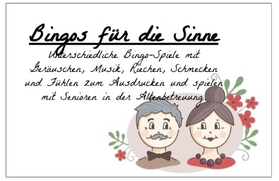 17 Bingo Spiele für die Sinne Blog Spiele für Seniorenbetreuung