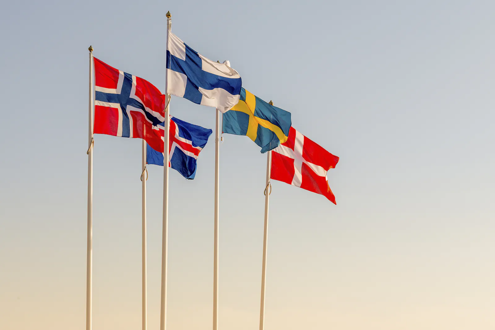 Adobe Stock Photo — Nordic Flags