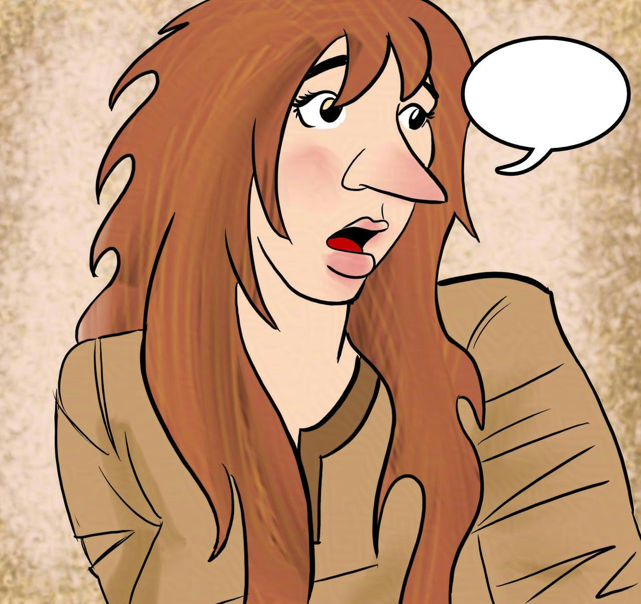 Panel 3. 
The Feral tries to speak, but no sound comes out.