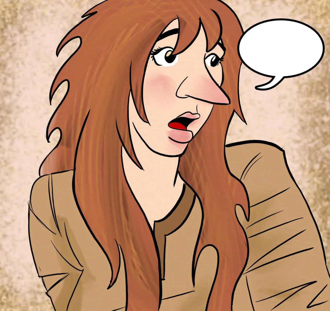 Panel 3.
The Feral tries to speak, but no sound comes out.