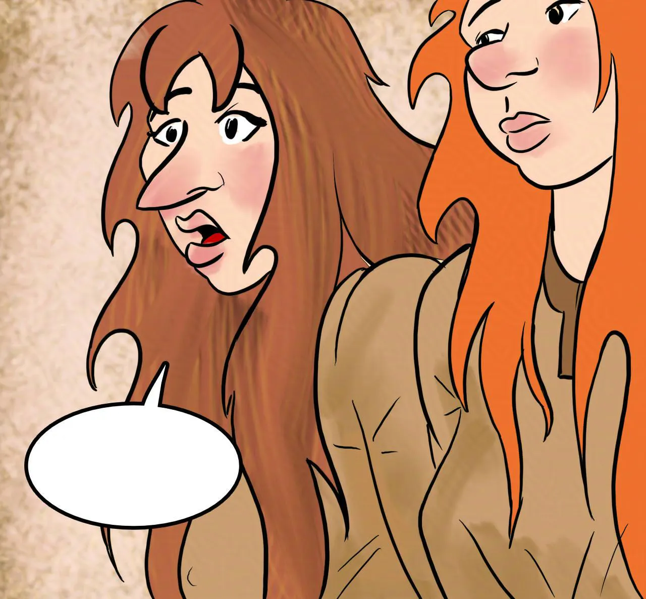 Panel 4.
The Feral tries to speak, but no sound comes out.