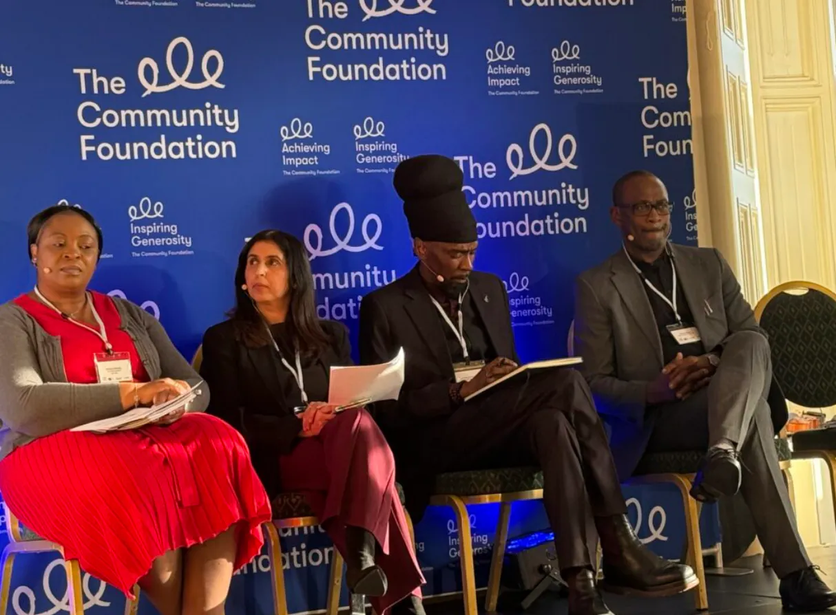 Image shows speakers at the anti-racism conference in Belfast Castle
