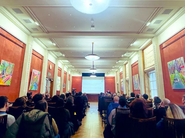 Image of the audience in Stormont for launch of anti-poverty strategy group