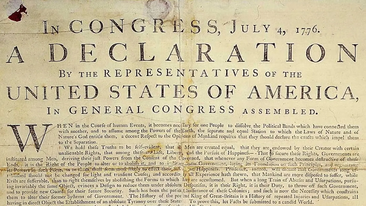 From the Declaration to Donald Trump