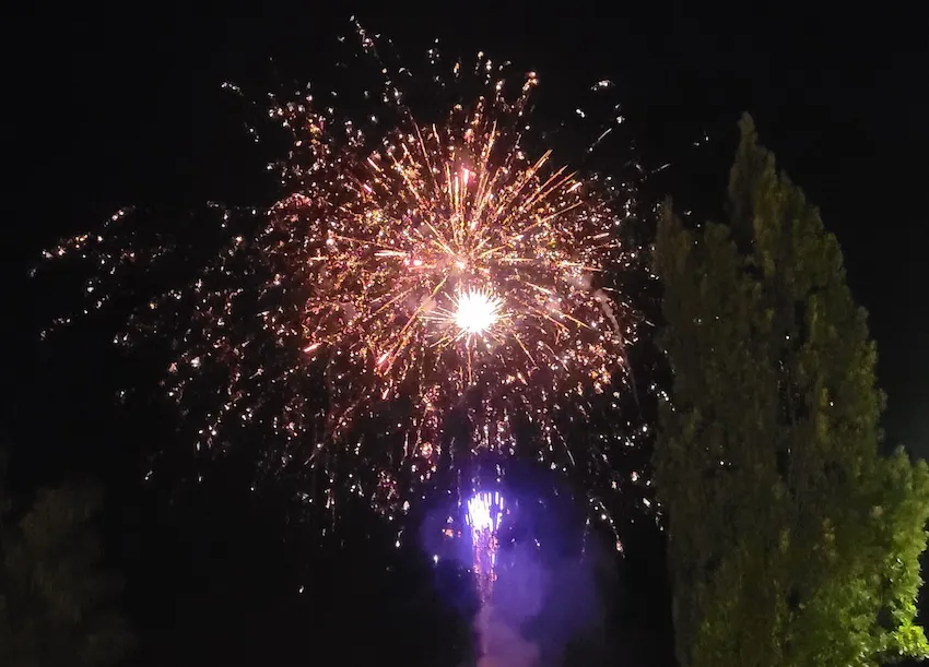 Feuerwerk, aufgenommen von Christine Piontek