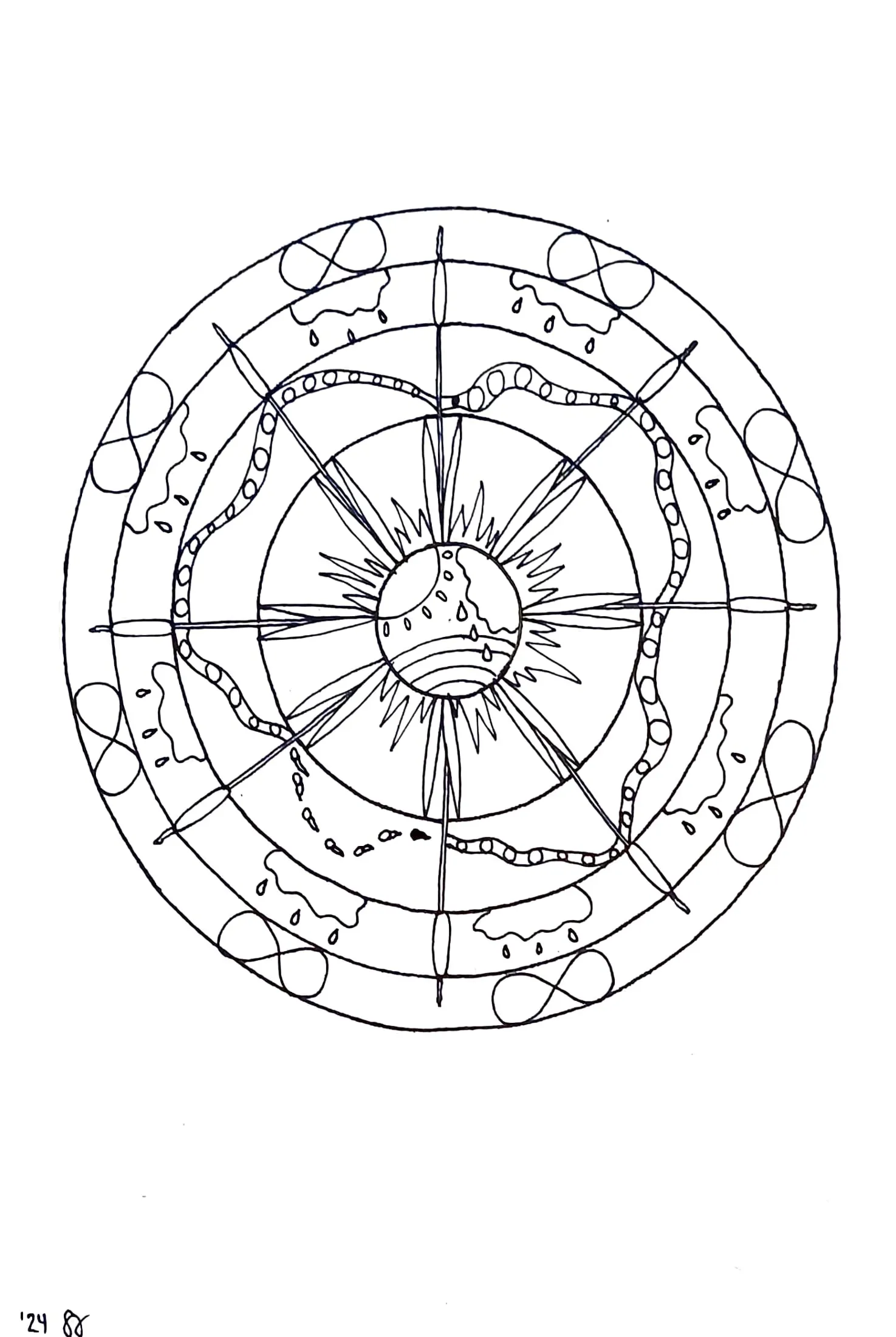 Kröten-Mandala