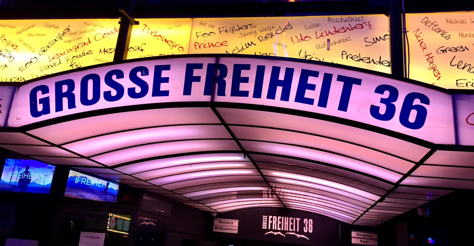 Schriftzug "Große Freiheit 36"