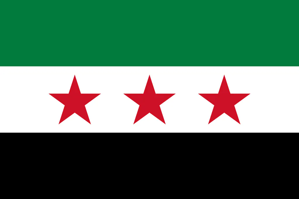 Flagge der syrischen Republik.