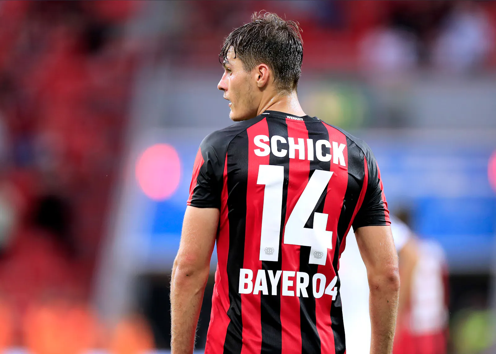 Patrick Schick im Trikot von Bayer Leverkusen in der Saison 2021/22.