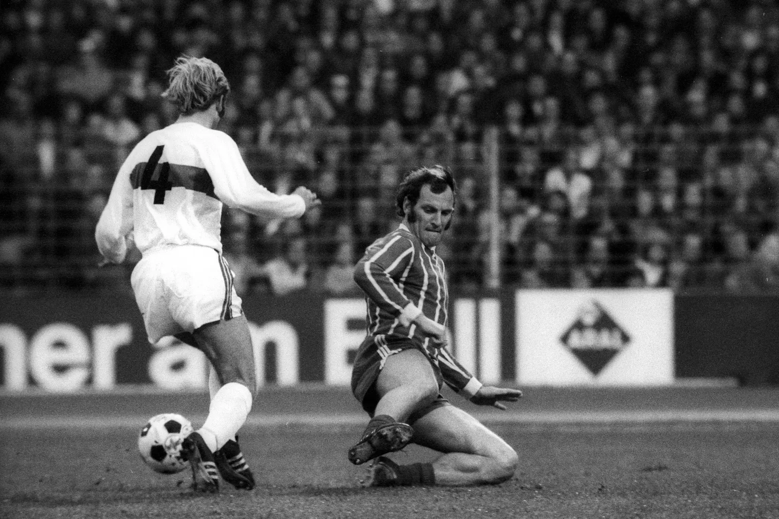 Spielszene VfB Stuttgart - Bayern München aus der Saison 1972/73