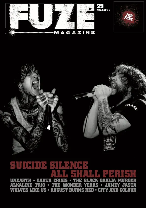 Cover von FUZE Ausgabe 29 mit SUICIDE SILENCE und ALL SHALL PERISH
