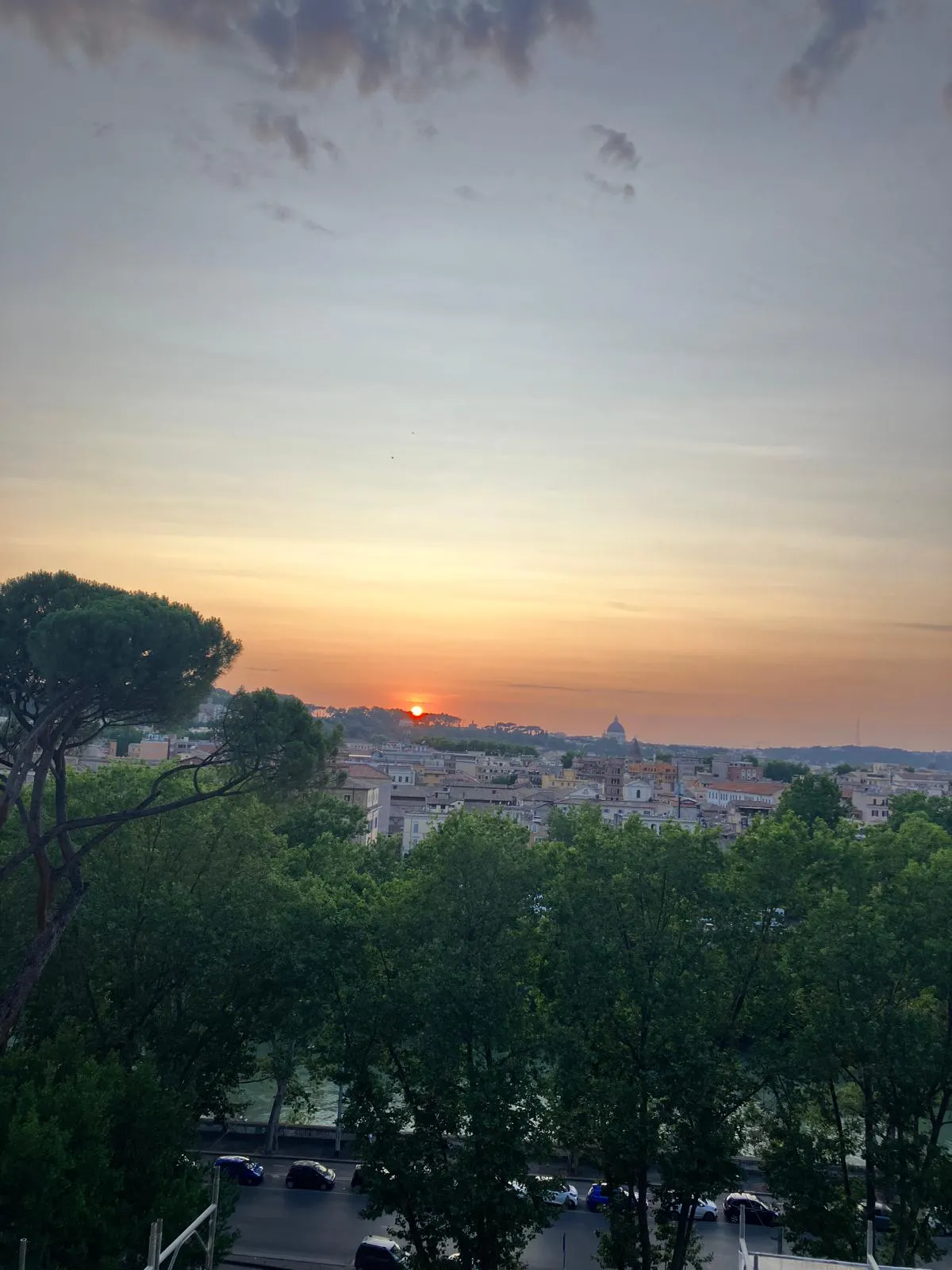 Sonnenuntergang über Rom.