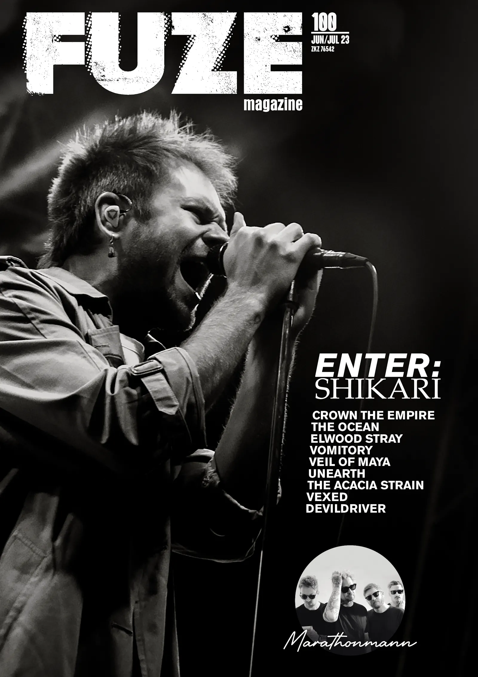 Cover FUZE Ausgabe 100 mit ENTER SHIKARI