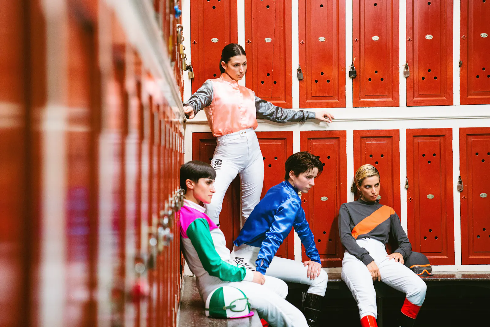 Jockettes in der Umkleidekabine
