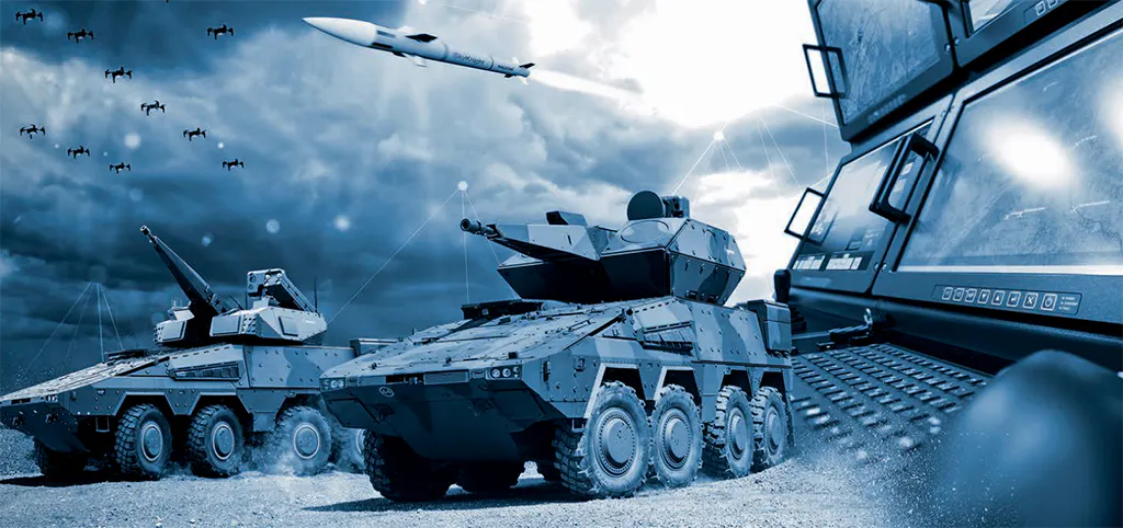 Grafik von Rheinmetall: Skyranger