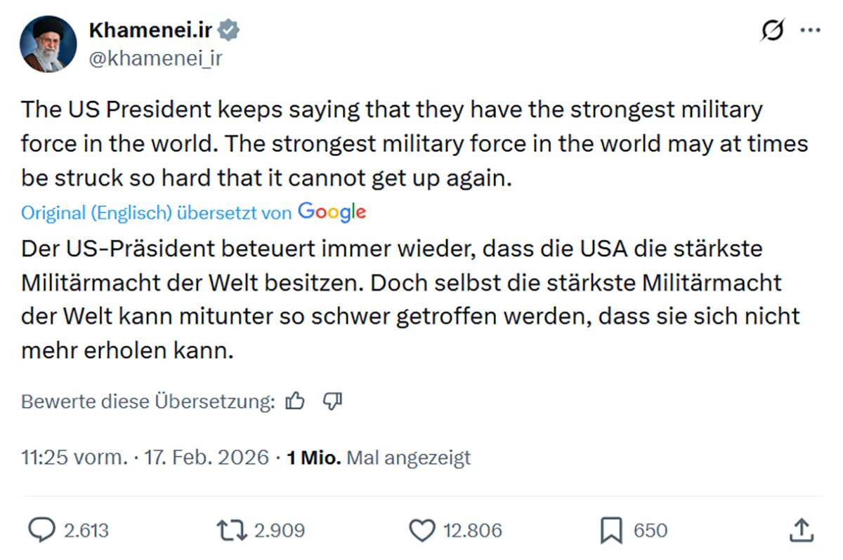 Der US-Präsident beteuert immer wieder, dass die USA die stärkste Militärmacht der Welt besitzen. Doch selbst die stärkste Militärmacht der Welt kann mitunter so schwer getroffen werden, dass sie sich nicht mehr erholen kann.