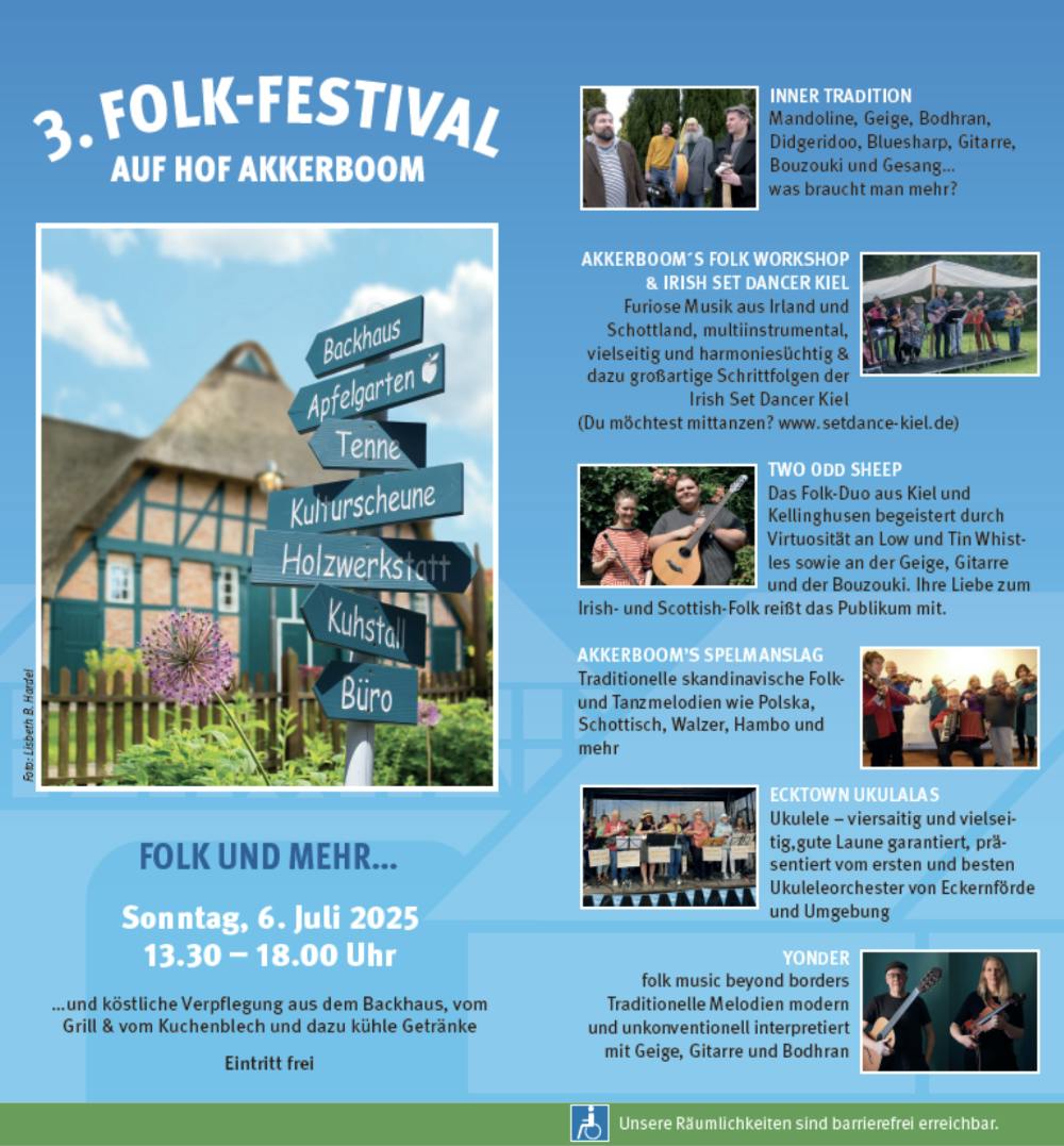 Flyer vom Hof Akkerboom