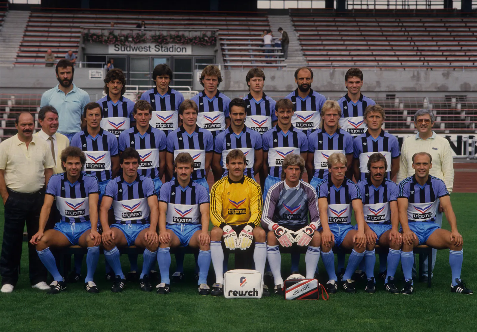 Mannschaftsfoto SV Waldhof Mannheim Saison 1986/87
