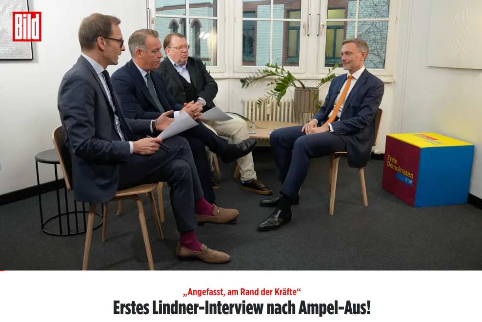 Christian Lindner im Bild-Interview