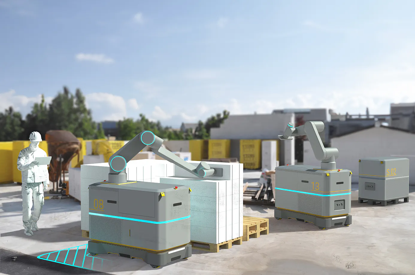 Baurobotik ist ein Forschungsschwerpunkt im Bauforschungszentrum. Foto: CFLab
