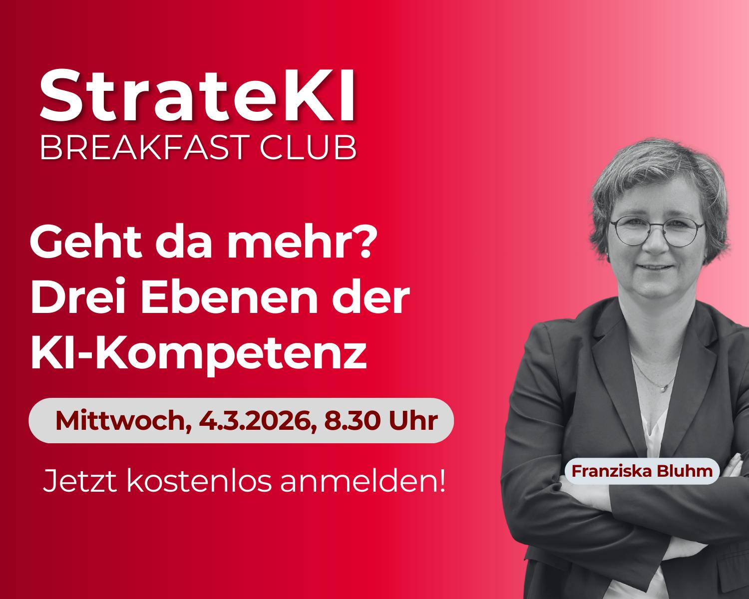 Geht da mehr? Drei Ebenen der KI-Kompetenz - jetzt anmelden