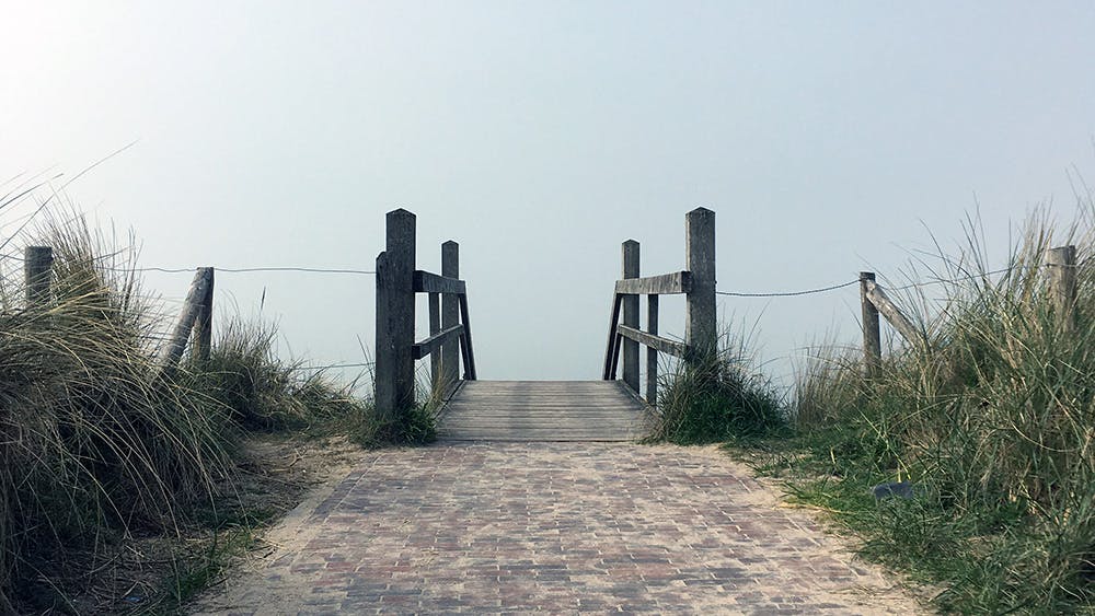 Die Nordsee im Nebel.