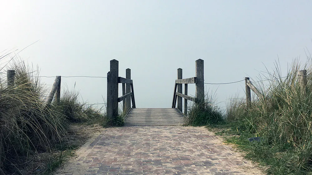 Die Nordsee im Nebel.
