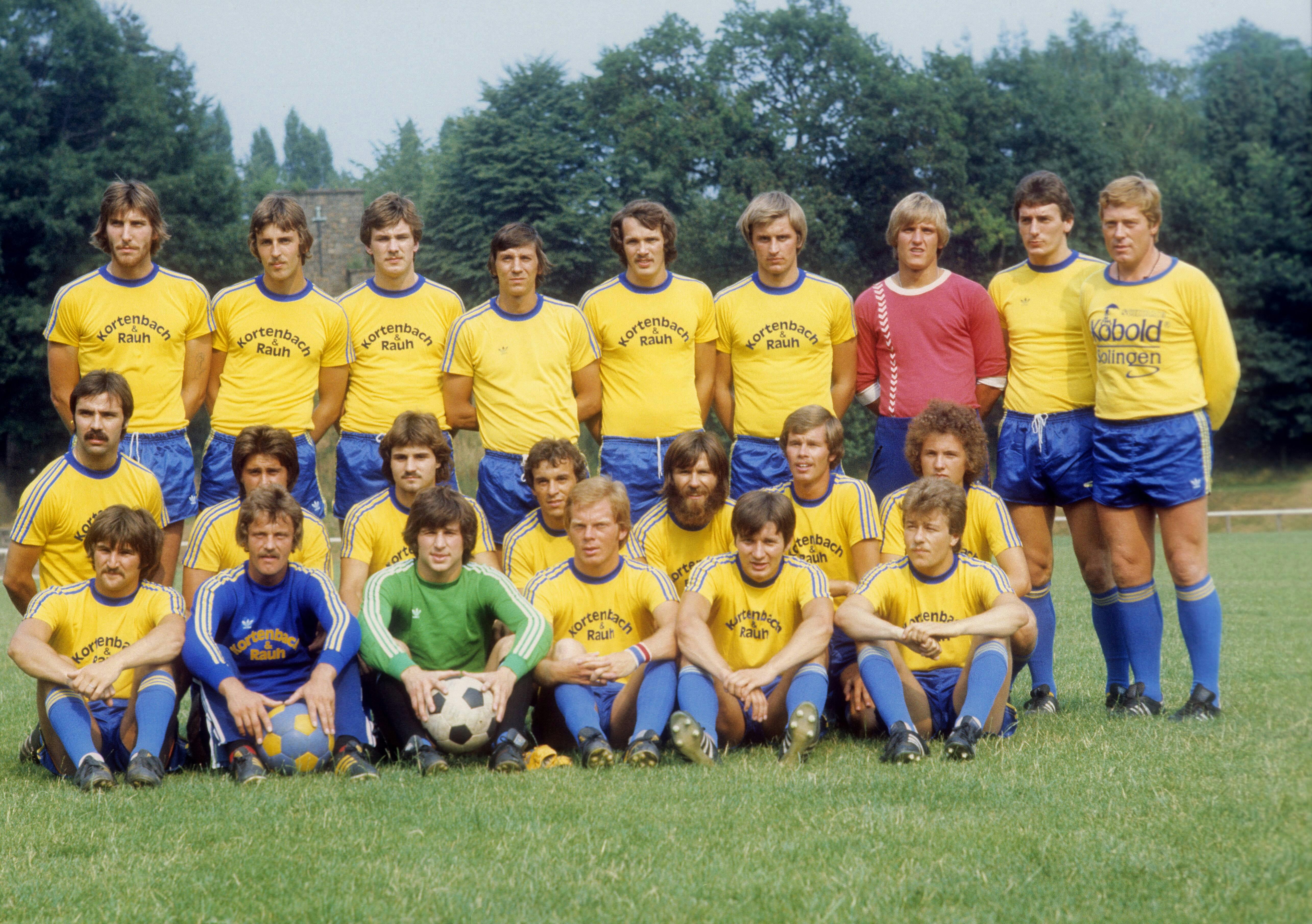 Der Kader der SG Union Solingen vor der Saison 1975/76.