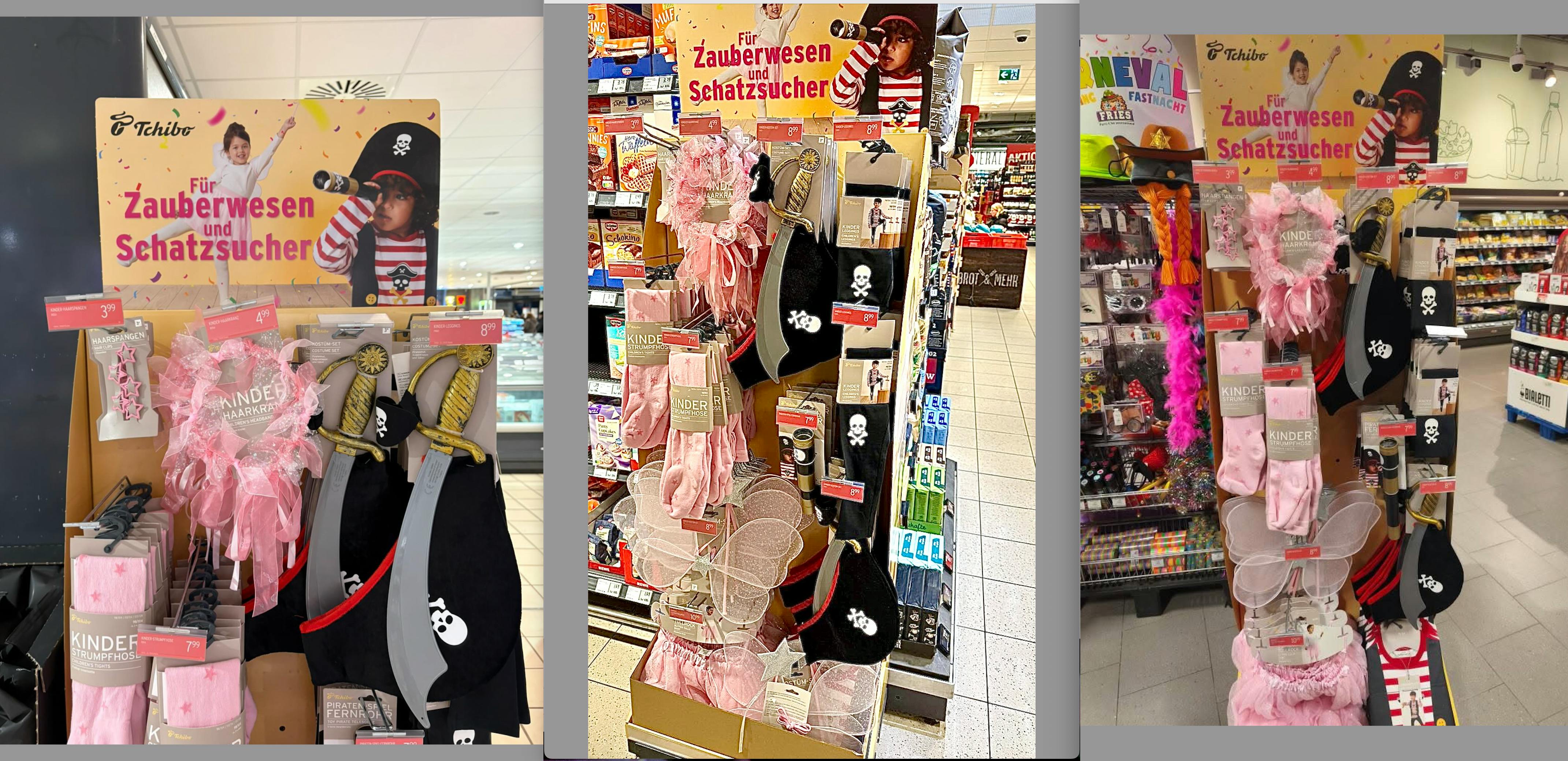 „Zauberwesen in Pink“ und „Schatzsucher in Schwarz“ - 3 Aufsteller-Fotos