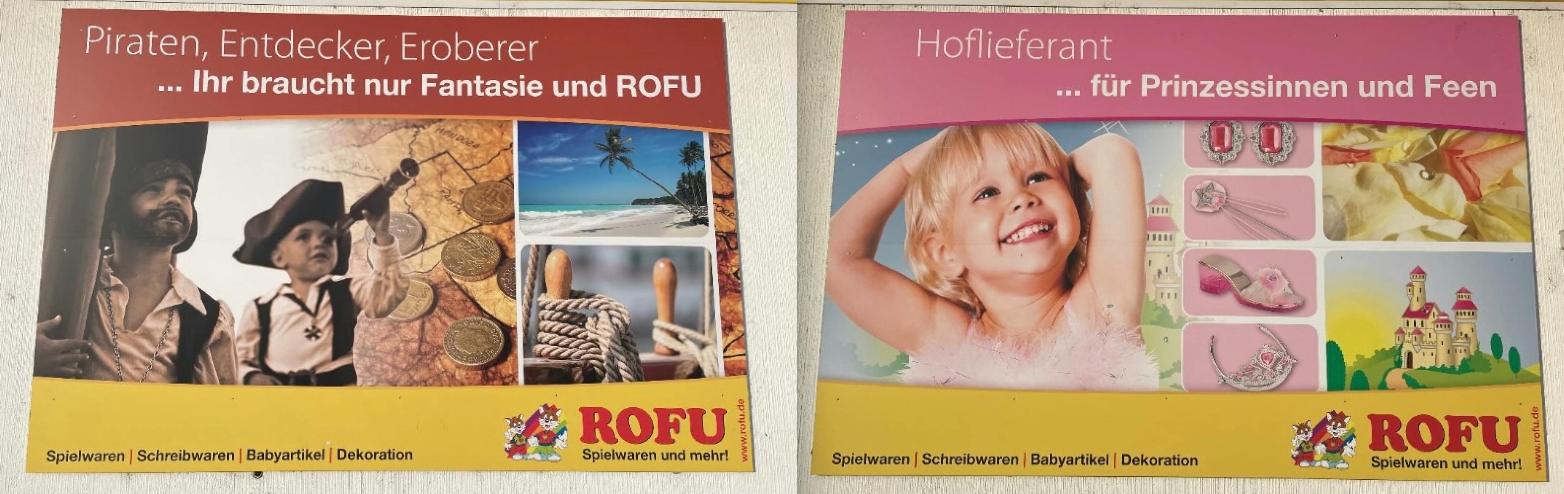 Spielzeug-Werbeplakate