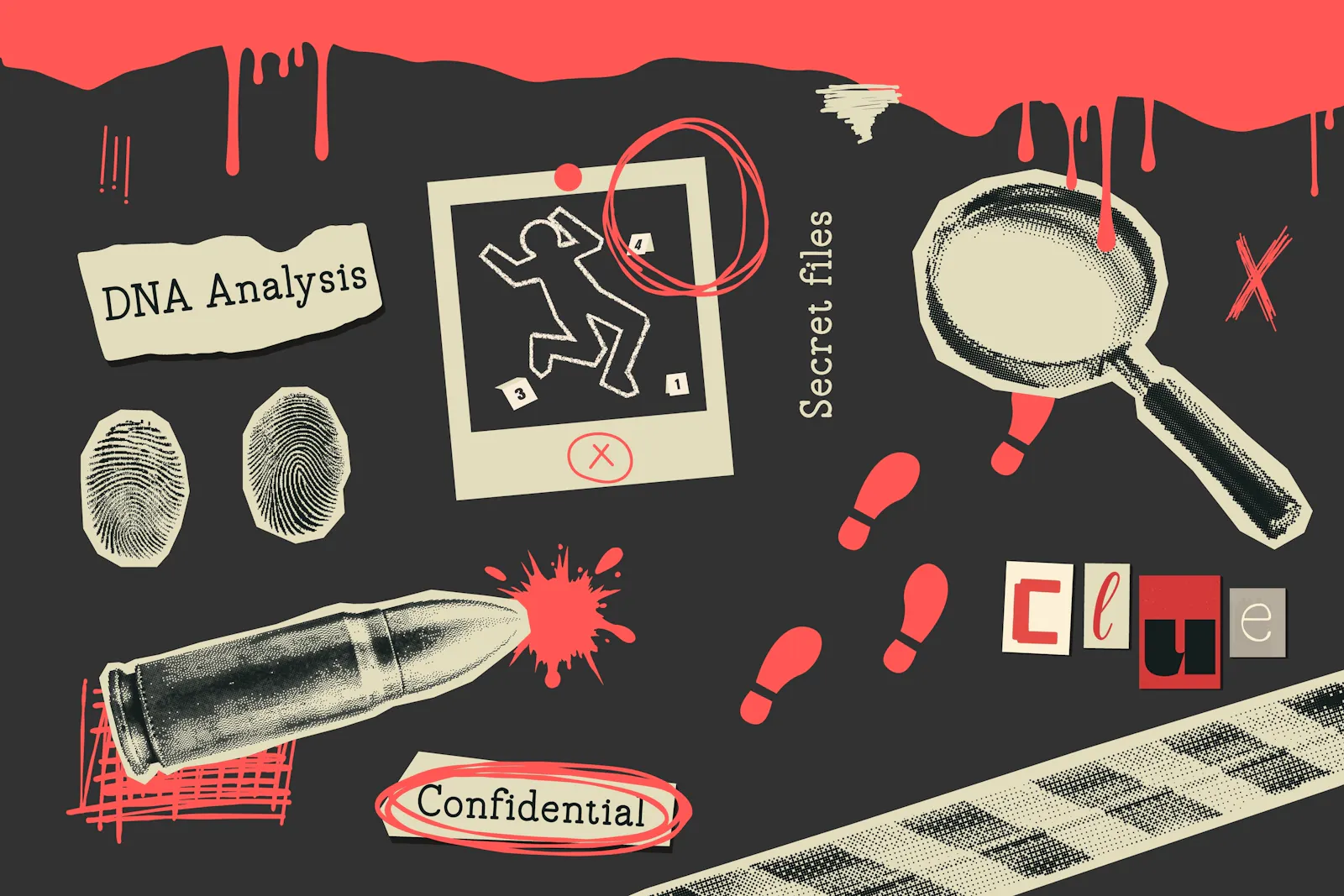 Spurenlegen will gelernt sein im Krimi und Thriller (@shutterstock)
