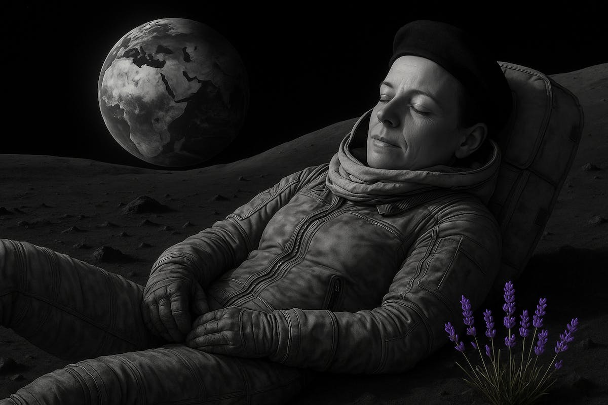Die Schauspielerin Julianna Herzberg vom Theater La Lune „In seeliger Ruh...” (so der Titel der neuen Produktion). Foto: Theater La Lune