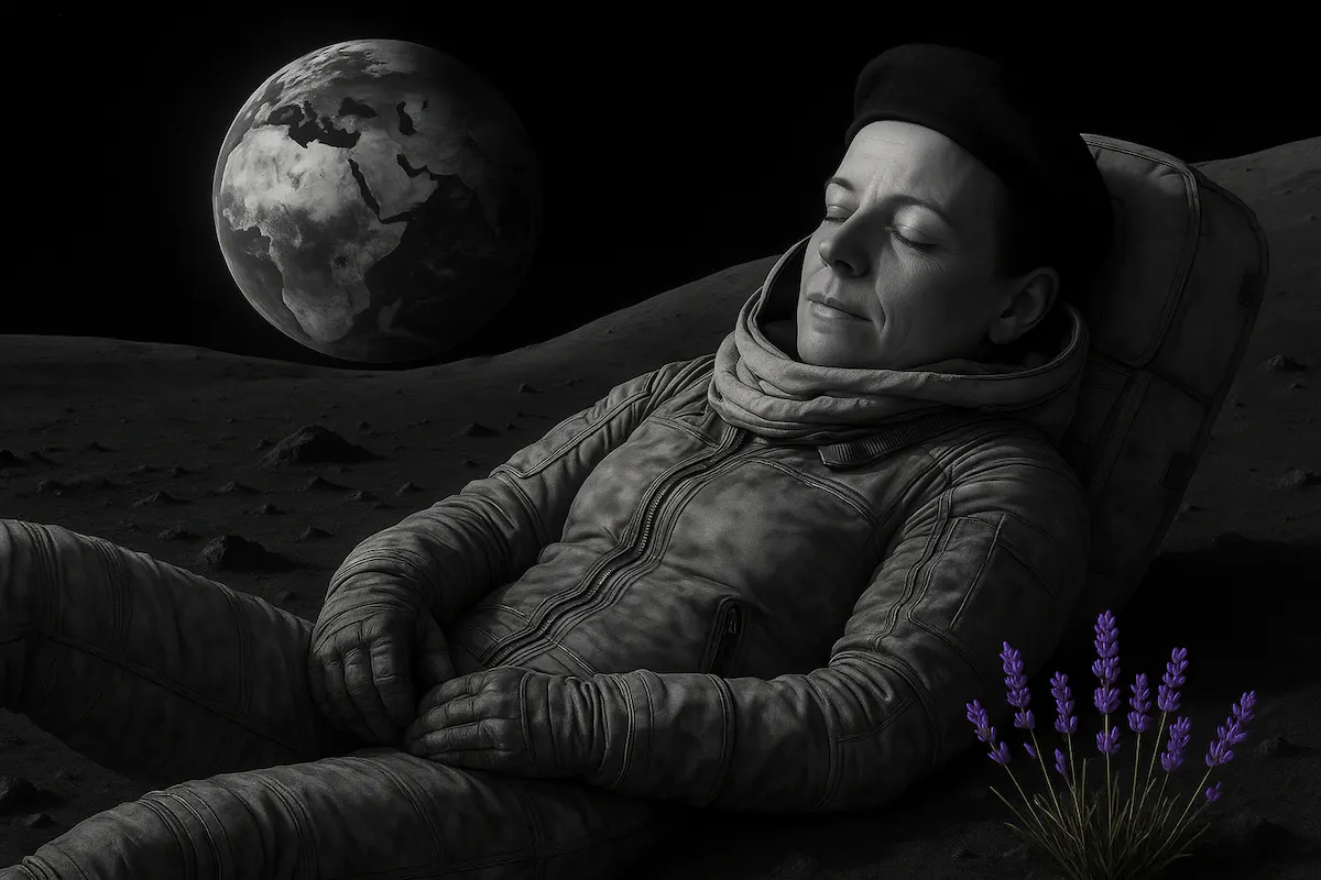 Die Schauspielerin Julianna Herzberg vom Theater La Lune „In seeliger Ruh...” (so der Titel der neuen Produktion). Foto: Theater La Lune