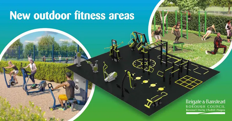 New outdoor fitness areas - RBBC graphic