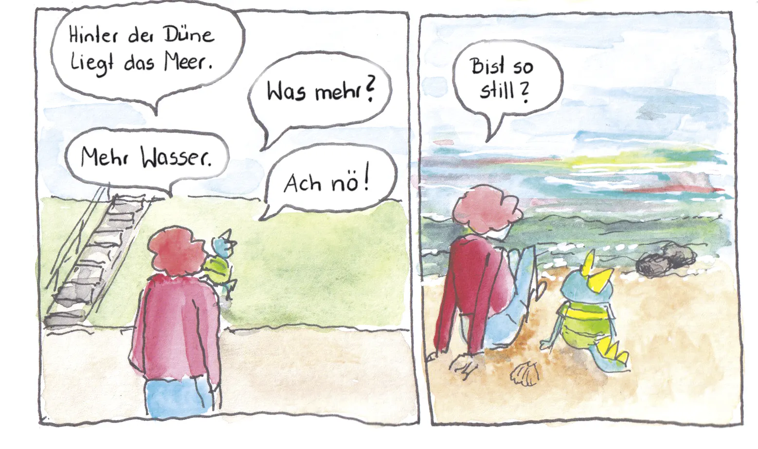 Felice und Menno am Meer
