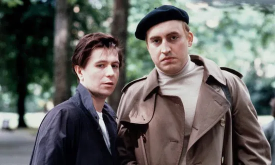 Gary Oldman and Alfred Molina as Joe Orton and Kenneth Halliwell in Prick Up Your Ears