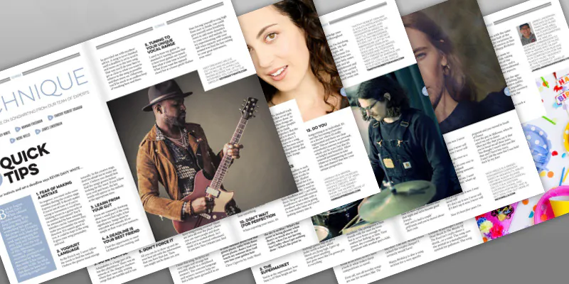Tips & Technique articles in Songwriting Magazine