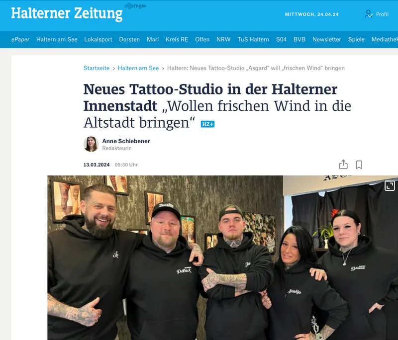 Neues Tattoo-Studio in der Halterner Innenstadt / "Wollen frischen Wind in die Altstadt bringen"