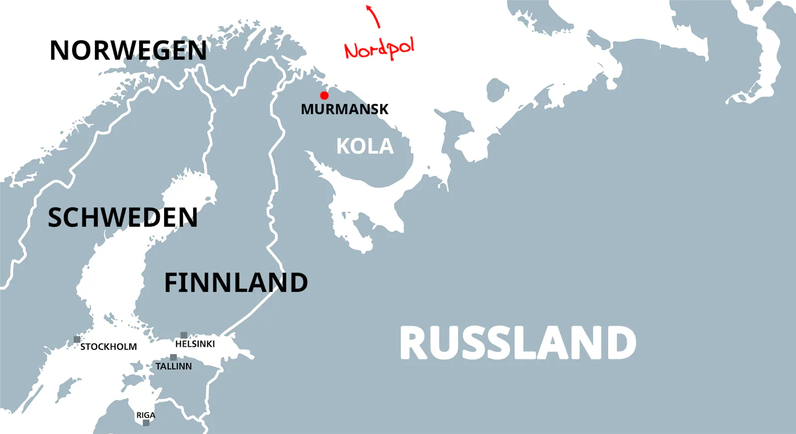 Karte von Murmansk