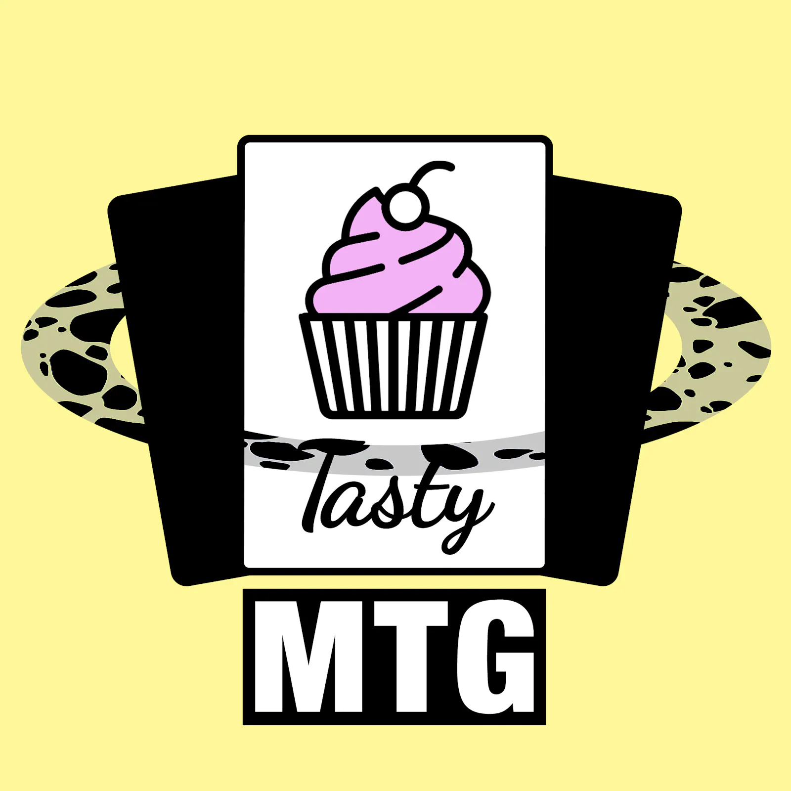 Das Cover zur aktuellen Folge: Der Tasty MTG Muffin ist von einem Staubring umgeben, ähnlich wie die Ringe des Saturn