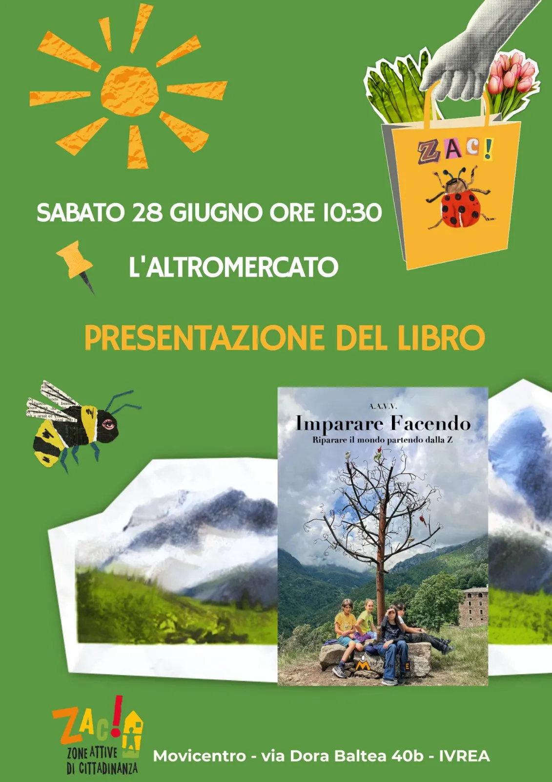 Locandina dell'iniziativa allo ZAC! d'Ivrea