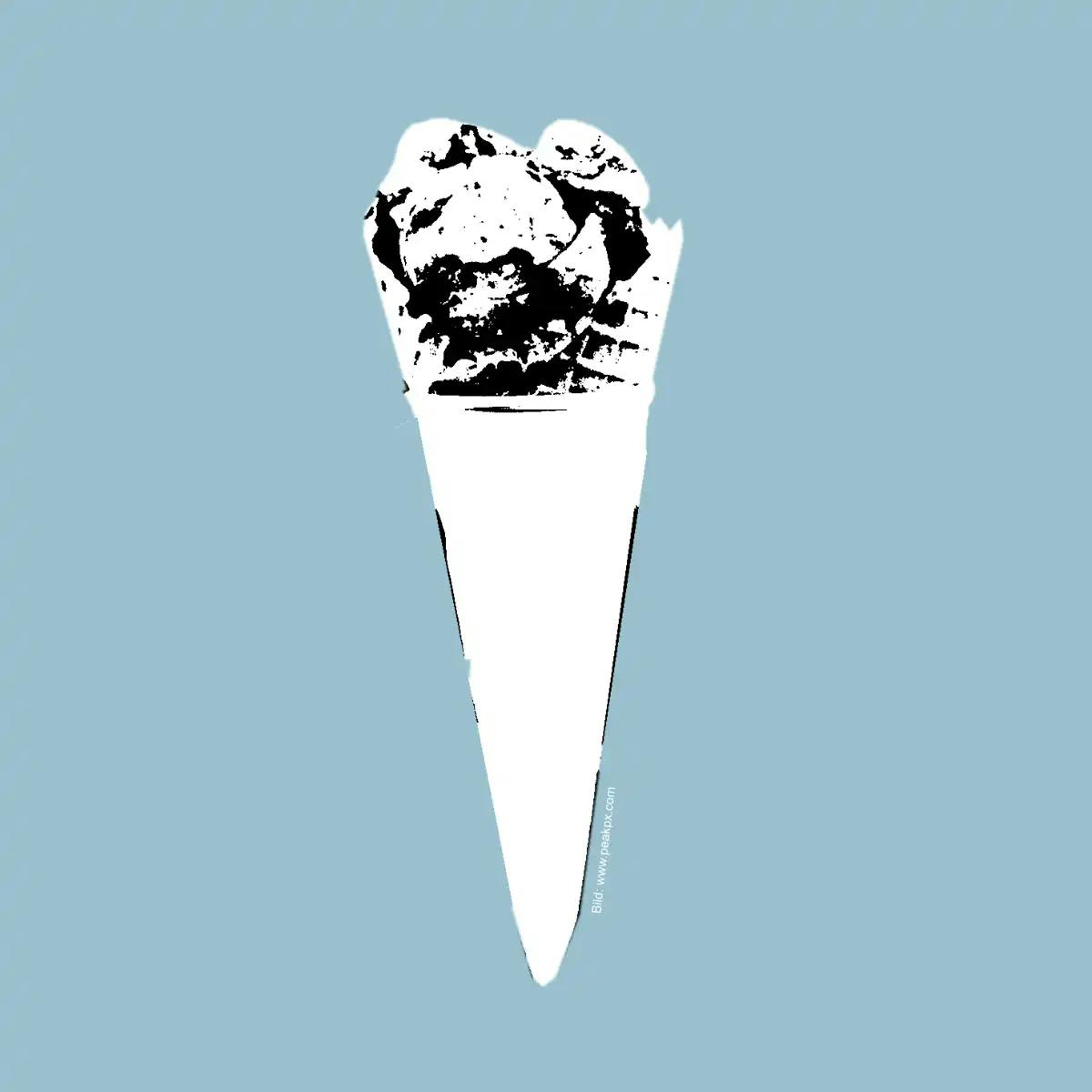 Ein Eiswaffel, die zeigt, dass du ich auch mal selbst motivieren musst