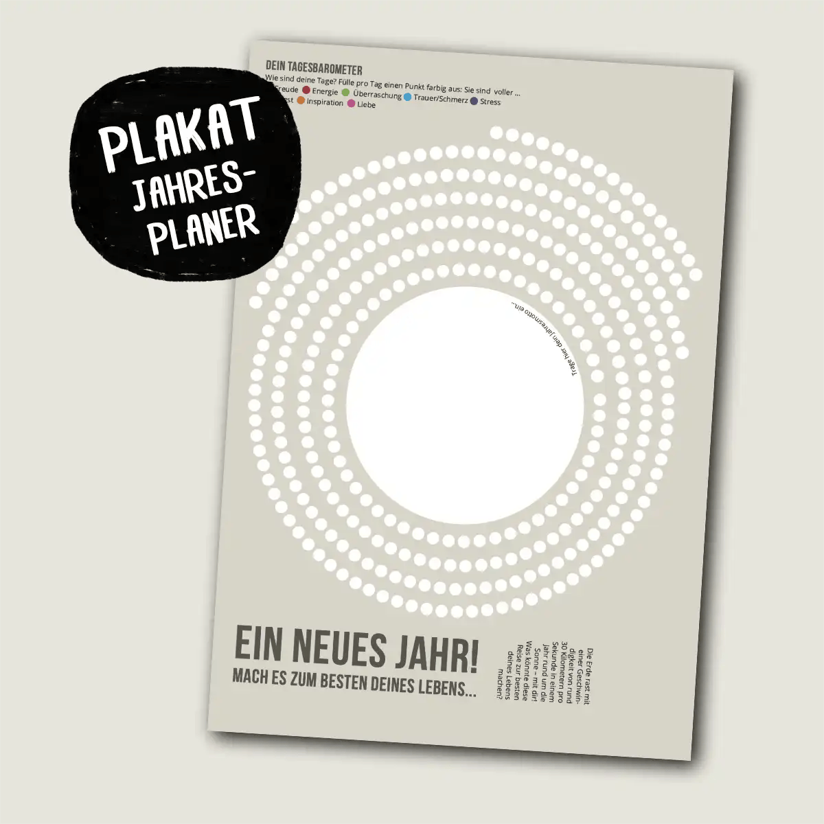Plakat-Planer: Dein Jahr für eine bessere Welt
